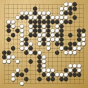 Board position at the end of game WAGC 2008 - Round 2 - Game 7: Sergio Quevedo-Valencia vs Alain Wettach