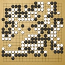 Board position at the end of game WAGC 2008 - Round 3 - Game 9: Alain Wettach vs Martin Putera