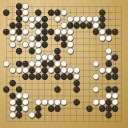 Board position at the end of game WAGC 2008 - Round 3 - Game 8: Antonio Fernandez-Caballero vs Rustam Sakhabutdinov