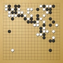 Board position at the end of game WAGC 2008 - Round 3 - Game 3: Konrad Scheffler vs Ali Jabarin