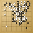 Board position at the end of game WAGC 2008 - Round 3 - Game 1: Sung-Bong Ha vs Ruechagom Trairananusom