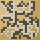 Board position at the end of game WAGC 2008 - Round 4 - Game 9: David Quesada-Garcia vs Manuel Igei