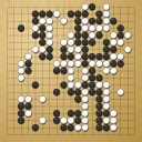 Board position at the end of game WAGC 2008 - Round 4 - Game 3: Franz Huettler vs Yongfei Ge