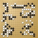 Board position at the end of game WAGC 2008 - Round 4 - Game 5: Juhua Zhou vs Josef Renner
