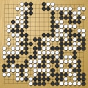 Board position at the end of game WAGC 2008 - Round 4 - Game 4: Lauri Paatero vs Pierre Audouard