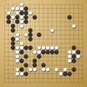 Board position at the end of game WAGC 2008 - Round 5 - Game 6: Rustam Sakhabutdinov vs Pal Balogh