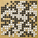 Board position at the end of game WAGC 2008 - Round 5 - Game 1: Sung-Bong Ha vs Yuzheng Guo