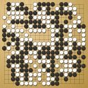 Board position at the end of game WAGC 2008 - Round 5 - Game 4: Yongfei Ge vs Yoshiyuki Tsuchimune