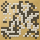 Board position at the end of game WAGC 2008 - Round 6 - Game 10: Dimitris Regginos vs Martin Benenati