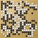 Board position at the end of game WAGC 2008 - Round 6 - Game 2: Mozheng Guan vs Nai-San Chan