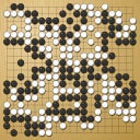 Board position at the end of game WAGC 2008 - Round 7 - Game 9: Ian Davis vs Arturas Maciulskis