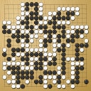 Board position at the end of game WAGC 2008 - Round 7 - Game 6: Kamil Chwedyna vs Alain Wettach
