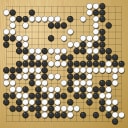 Board position at the end of game WAGC 2008 - Round 7 - Game 3: Laurent Heiser vs Yoshiyuki Tsuchimune