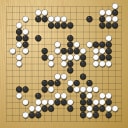Board position at the end of game WAGC 2008 - Round 7 - Game 7: Martin Putera vs Morten Ofstad