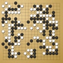 Board position at the end of game WAGC 2008 - Round 7 - Game 8: Ricardo Quintero vs Dimitris Regginos