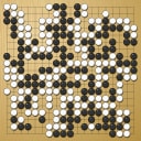 Board position at the end of game WAGC 2008 - Round 7 - Game 10: Samvel Voskanyan vs Alexandr Suponev
