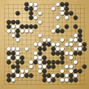 Board position at the end of game WAGC 2008 - Round 7 - Game 1: Sung-Bong Ha vs Fernando Aguilar