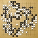 Board position at the end of game WAGC 2008 - Round 8 - Game 6: Leon Matoh vs Matthew Macfadyen