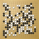 Board position at the end of game WAGC 2008 - Round 8 - Game 1: Sung-Bong Ha vs Nai-San Chan