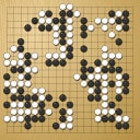 Board position at the end of game WAGC 2009 - Round 1 - Game 8: Albertas Petrauskas vs Timotej Suc