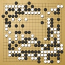 Board position at the end of game WAGC 2009 - Round 2 - Game 2: Cornel Burzo vs Long-Yang Li