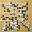 Board position at the end of game WAGC 2009 - Round 2 - Game 3: Eric Lui vs Emil Bustamante