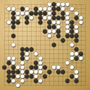Board position at the end of game WAGC 2009 - Round 2 - Game 6: Fatih Sulak vs Matthew Cocke