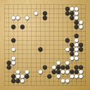 Board position at the end of game WAGC 2009 - Round 2 - Game 5: Mario Aguero-Obando vs Sansar Tsolmon