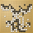 Board position at the end of game WAGC 2009 - Round 2 - Game 10: Rabin Raya vs Niyazi Baghirov