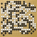 Board position at the end of game WAGC 2009 - Round 4 - Game 2: Nai-San Chan vs Moriei Kanazawa