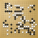 Board position at the end of game WAGC 2009 - Round 5 - Game 6: Jostein Flood vs Antti Tormanen