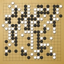 Board position at the end of game WAGC 2009 - Round 5 - Game 3: Laurent Heiser vs Merlijn Kuin