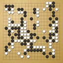 Board position at the end of game WAGC 2009 - Round 6 - Game 7: Santiago Tabares vs Noriyuki Yamamoto