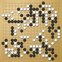 Board position at the end of game WAGC 2009 - Round 6 - Game 3: Thomas Debarre vs Moriei Kanazawa