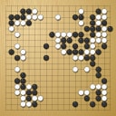 Board position at the end of game WAGC 2009 - Round 7 - Game 1: Juyong Koh vs Yuqing Hu