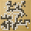 Board position at the end of game WAGC 2009 - Round 7 - Game 9: Matej Zakanj vs Andrew Lewis Davies