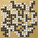 Board position at the end of game WAGC 2009 - Round 8 - Game 4: Eric Lui vs Moriei Kanazawa