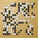 Board position at the end of game WAGC 2009 - Round 8 - Game 3: Merlijn Kuin vs Nai-San Chan