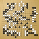 Board position at the end of game WAGC 2009 - Round 8 - Game 9: Viktor Lin vs Leszek Soldan