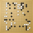 Board position at the end of game WAGC 2010 - Round 1 - Game 3: Pal Balogh vs Francesca Mauri