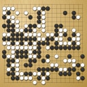 Board position at the end of game WAGC 2010 - Round 1 - Game 2: Tae-weon Cho vs Vesa Laatikainen