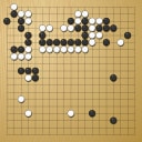 Board position at the end of game WAGC 2010 - Round 2 - Game 4: John Gibson vs Zhengxun Chen