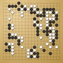 Board position at the end of game WAGC 2010 - Round 3 - Game 2: Chen Wang vs Ofer Zivony