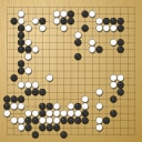 Board position at the end of game WAGC 2010 - Round 4 - Game 3: Fredrik Blomback vs Nai-San Chan