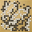 Board position at the end of game WAGC 2010 - Round 5 - Game 1: Hong-suk Song vs Chen Wang