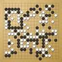 Board position at the end of game WAGC 2010 - Round 6 - Game 2: Chen Wang vs Zhengxun Chen