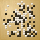 Board position at the end of game WAGC 2010 - Round 6 - Game 1: Nai-San Chan vs Hong-suk Song
