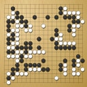Board position at the end of game WAGC 2010 - Round 7 - Game 1: Hong-suk Song vs Alexej Lazarev