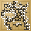 Board position at the end of game WAGC 2010 - Round 8 - Game 4: Yuxiang Lou vs Fernando Aguilar