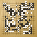 Board position at the end of game WAGC 2011 - Round 1 - Game 6: Corrin Lakeland vs Nurman Aylanc